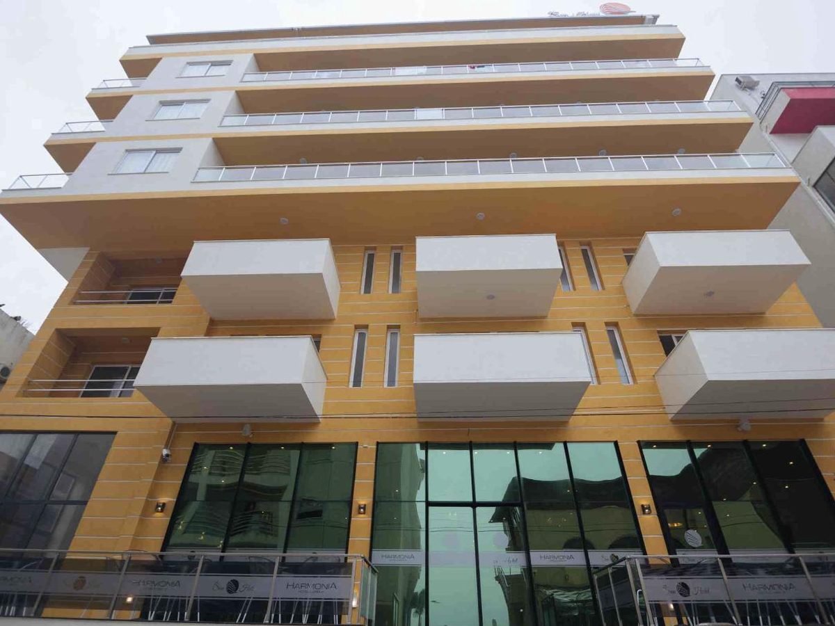 Hotel Sun building with balconies